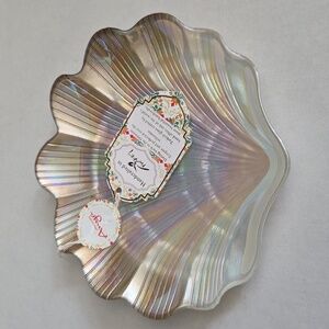Handcrafted in Turkey Anya Glass Shell Plate